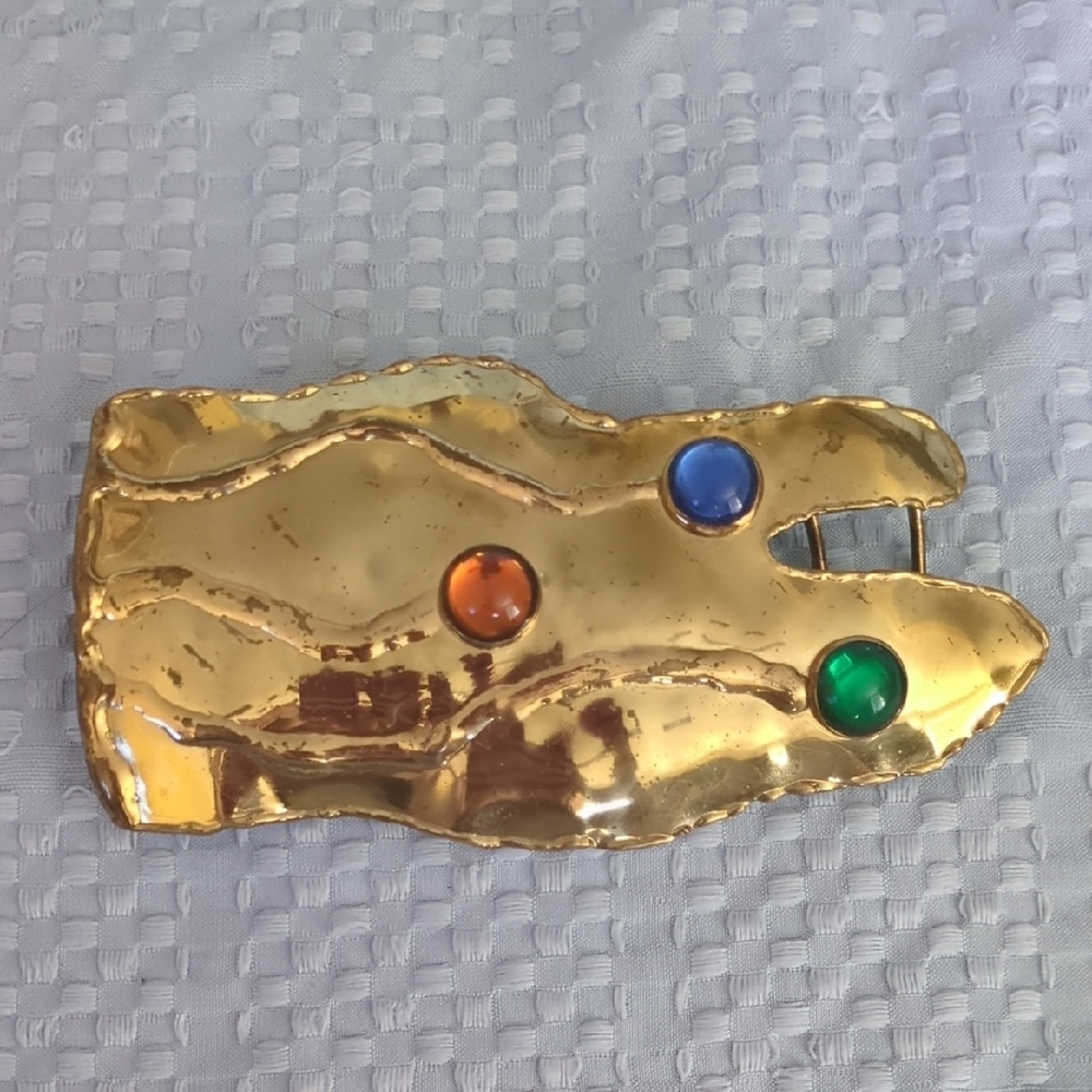 Florelle Gold Tone Belt Buckle